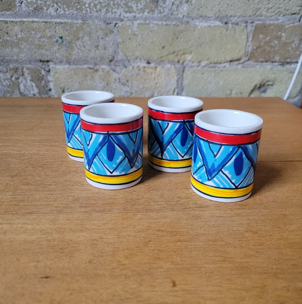HSN Lidia's Kitchen 4-piece Porcelain Napkin Rings - Set of 4